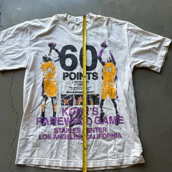 Los Angeles Apparel / Kobe Bryant Farewell T-Shirt / Cream - Picture 7 of 10